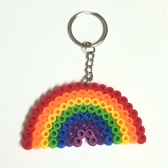 Handmade Gay pride rainbow Keychain - pride month - Picture 1 of 1